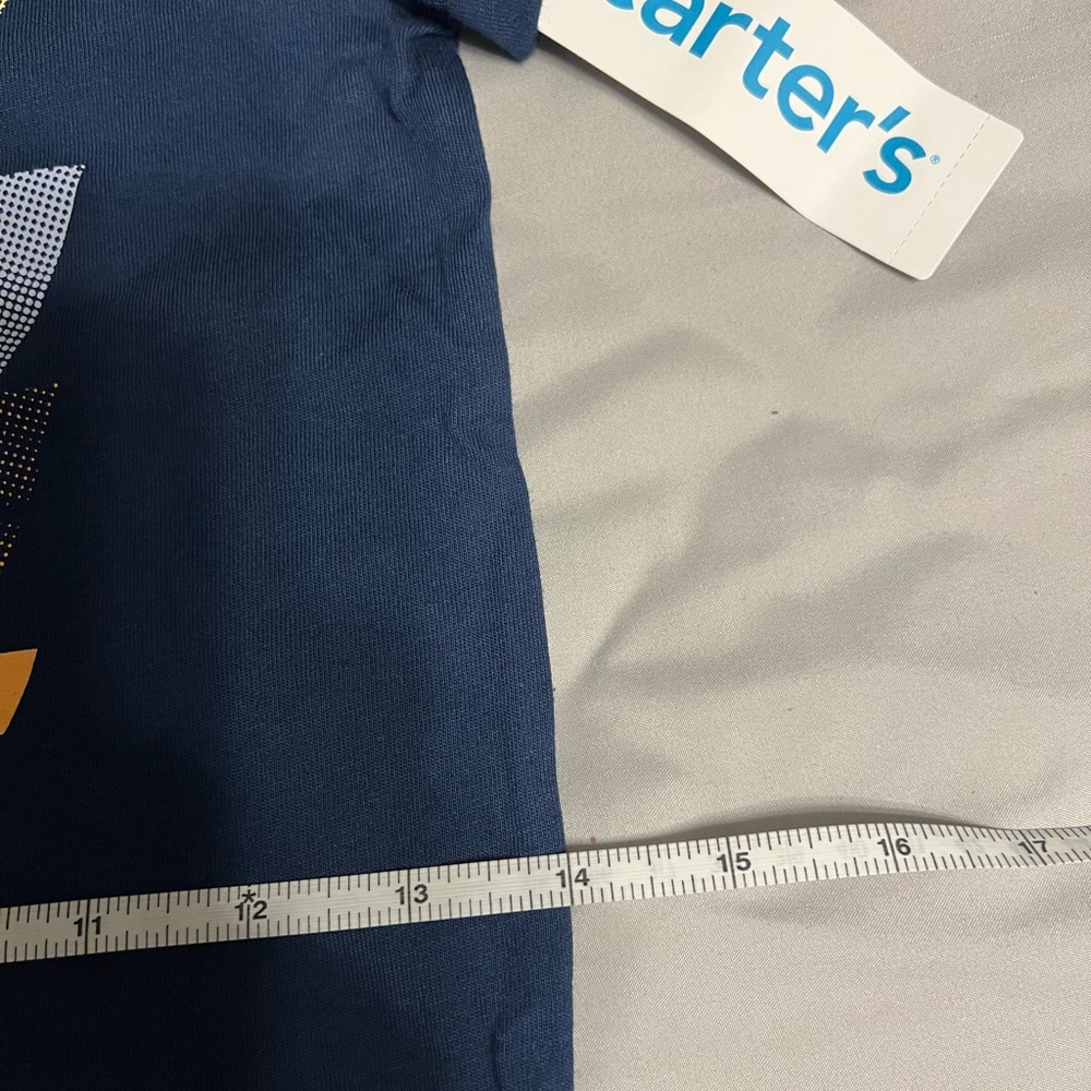 Carter's Dark Blue Wave Rider Shark Tee - Picture 3 of 5